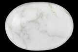 Polished White Howlite Worry Stones - 1.5" Size - Photo 3